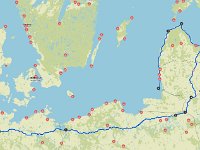 Karte Baltikumreise